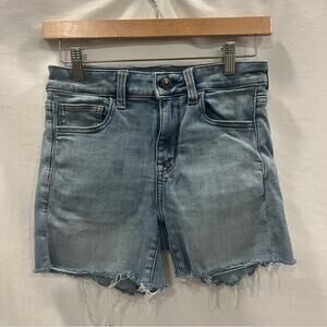 American Eagle Denim Shorts Womens Size 4 Next Level Stretch Hi Rise Shortie